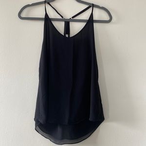 Chiffon spaghetti strap tank top